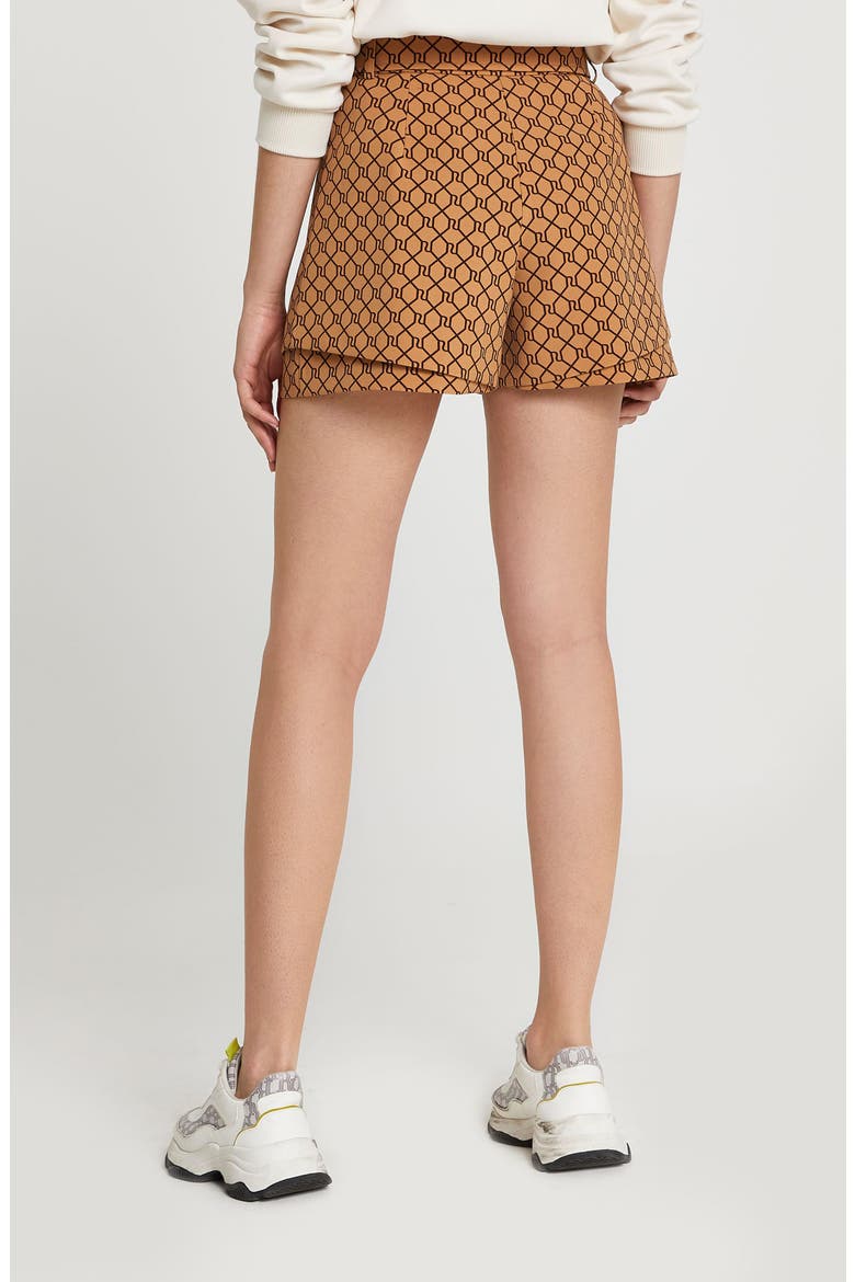 Monogram Belted Shorts, Alternate, color, BROWN MONOGRAM