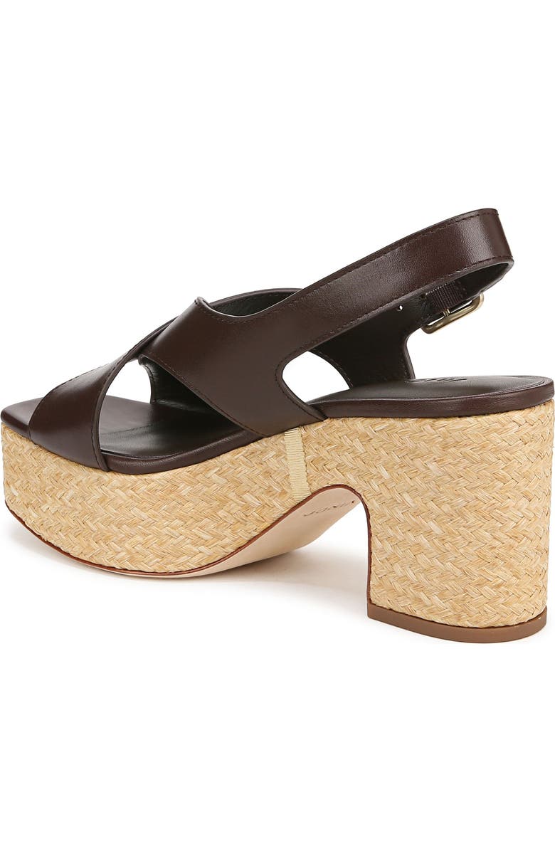 Vince Clementina Slingback Platform Sandal, Alternate, color, Cacao Brown