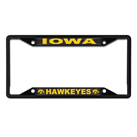 Iowa Hawkeyes Chrome Color License Plate Frame