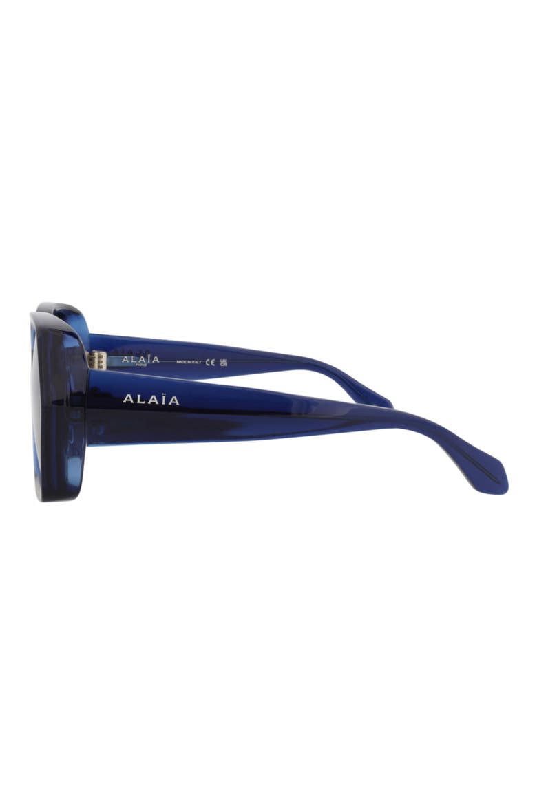60mm Polarized Square Sunglasses, Alternate, color, BLUE BLUE GREY