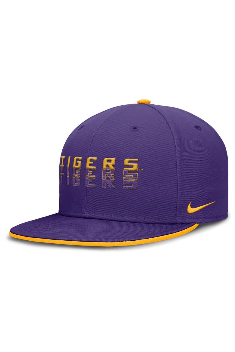 Men's Nike  Purple LSU Tigers True Primetime Performance Fitted Hat, Main, color, Purple
