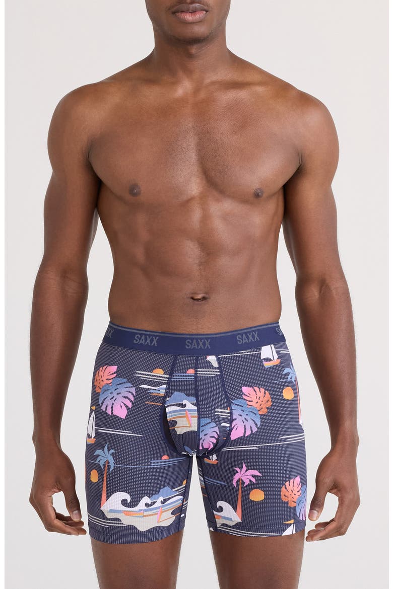 Quest Quick Dry Mesh Slim Fit Boxer Briefs, Main, color, SUNNY ADVENTURE-MAR