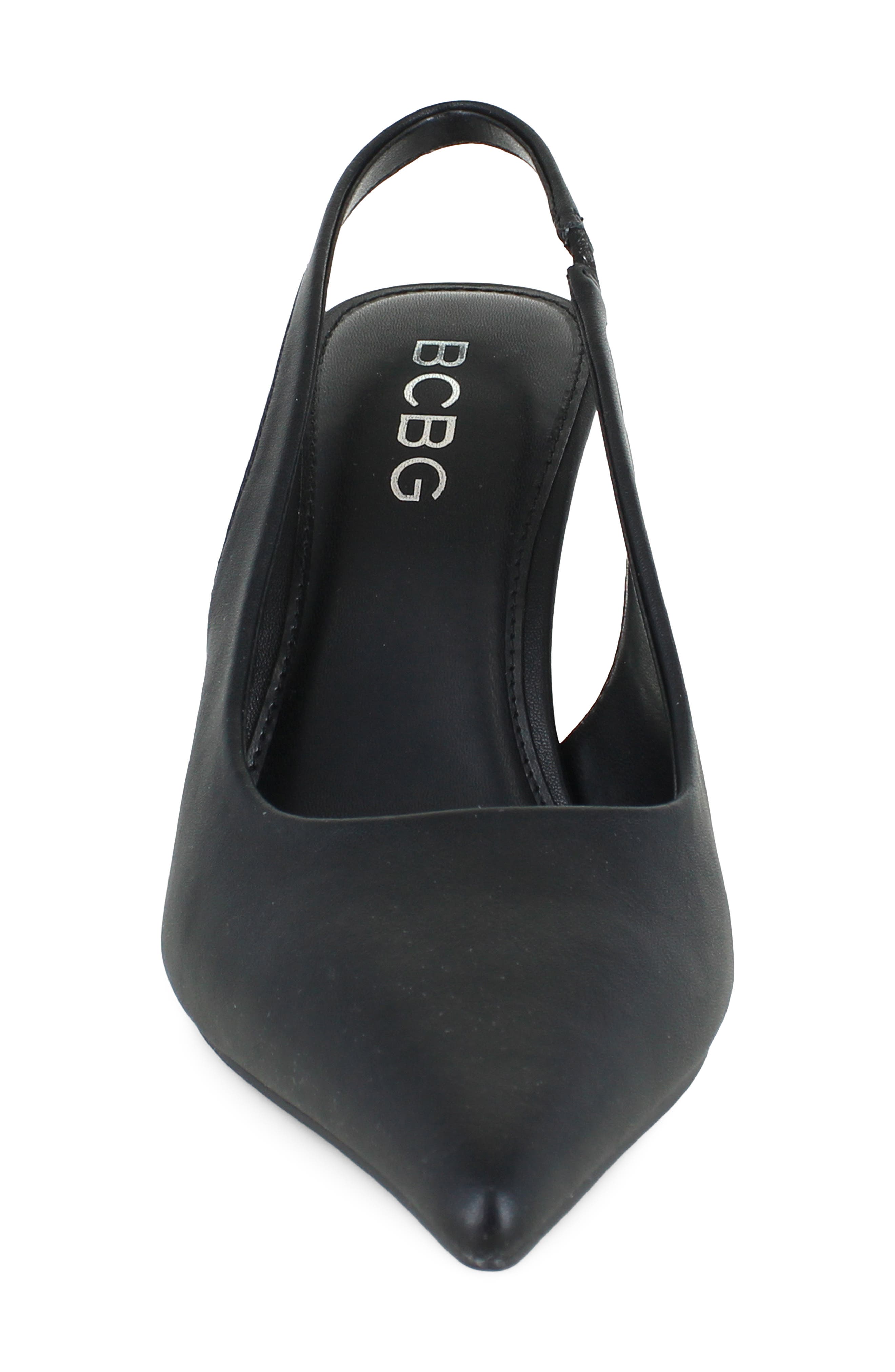 Conny Pointed Toe Slingback Pump, Alternate, color, BLACK