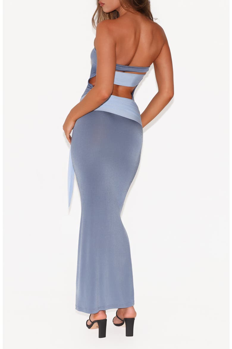 Tove Strapless Maxi Dress, Alternate, color, BLUE
