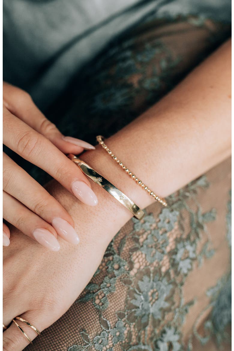 North Star Stella Diamond Cuff Bracelet, Alternate, color, YELLOW GOLD