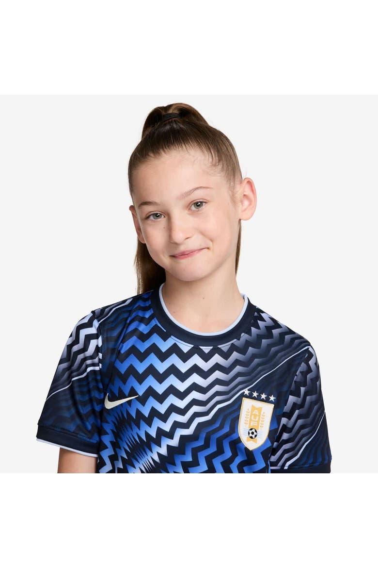 Youth Nike Blue Uruguay National Team 2026 Pre-Match Top, Alternate, color, Blue