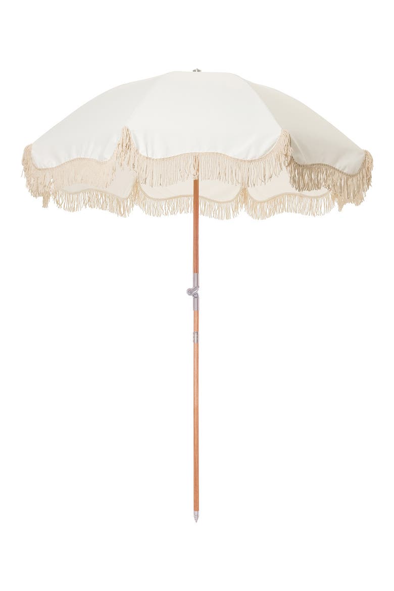 Premium Beach Umbrella, Main, color, ANTIQUE WHITE