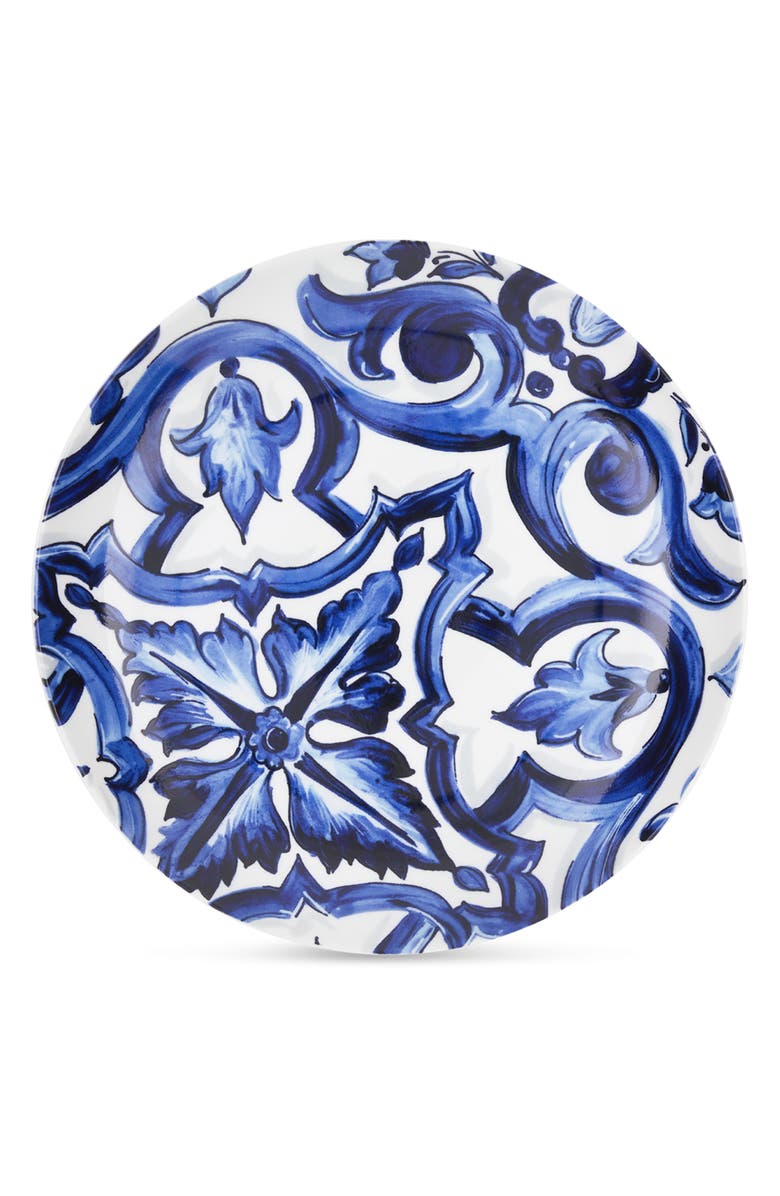 Dolce&Gabbana Blu Mediterraneo Stella Porcelain Set of 2 Dinner Plates, Alternate, color, Light Blue