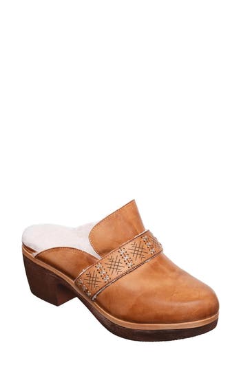 Antelope Lola Faux Shearling Lined Mule In Brown