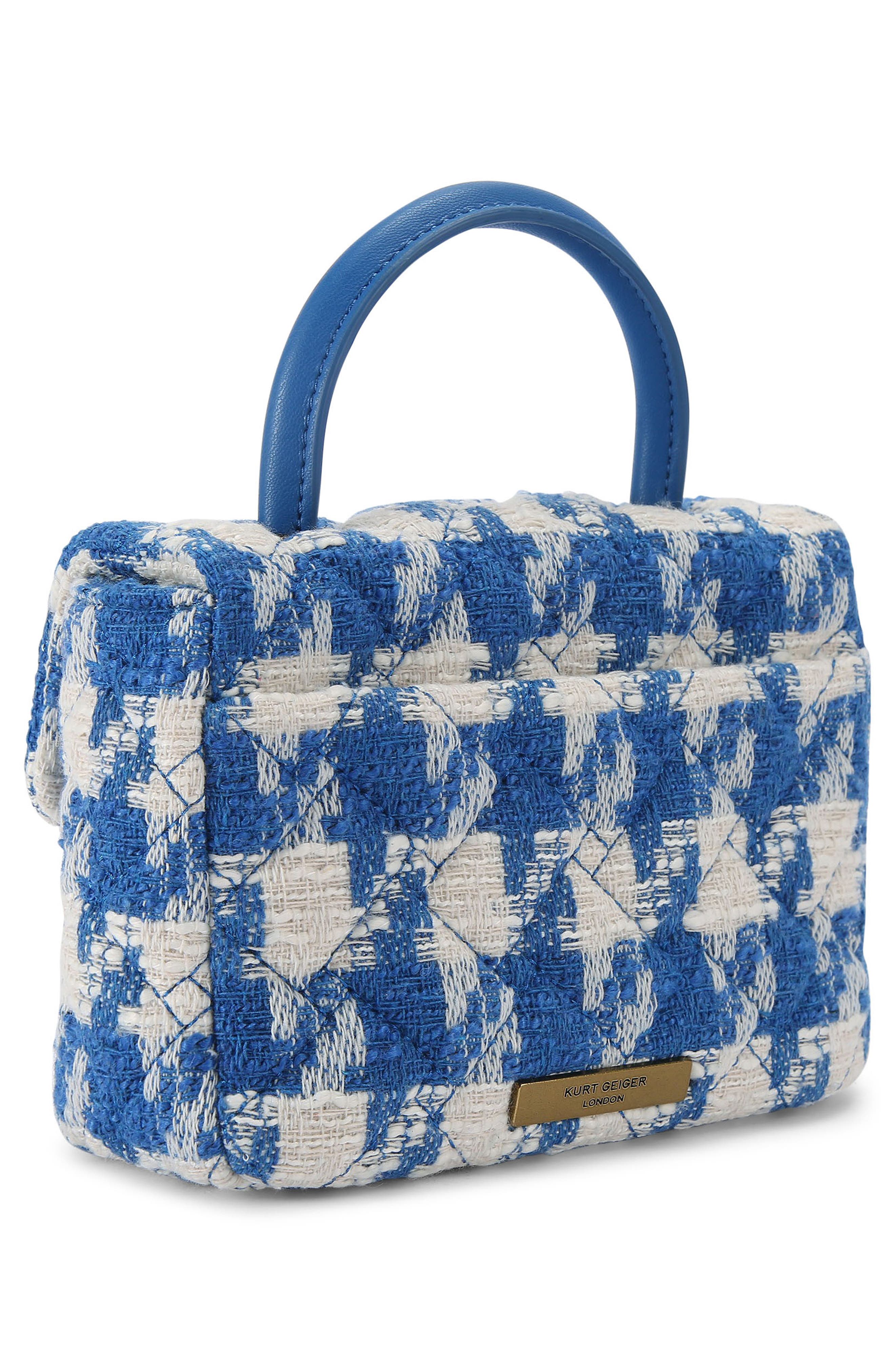 Kurt Geiger London Mini Kensington Top Handle Bag, Alternate, color, Light/ Pastel Blue