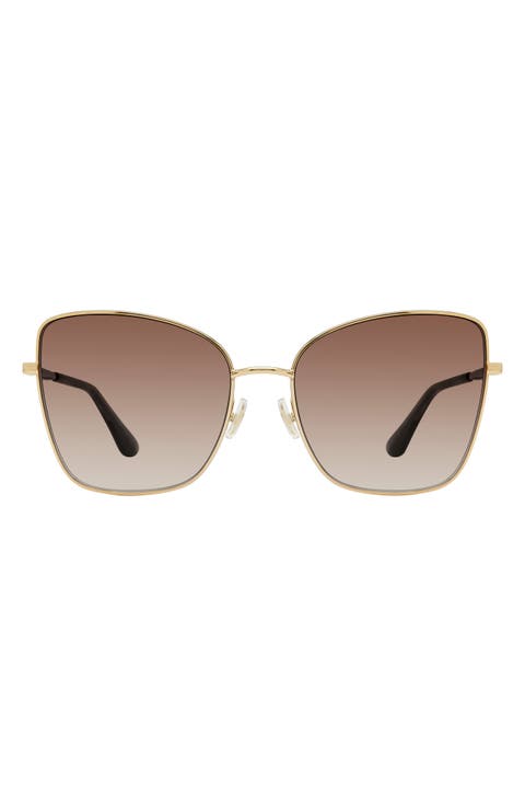 58mm Gradient Butterfly Sunglasses