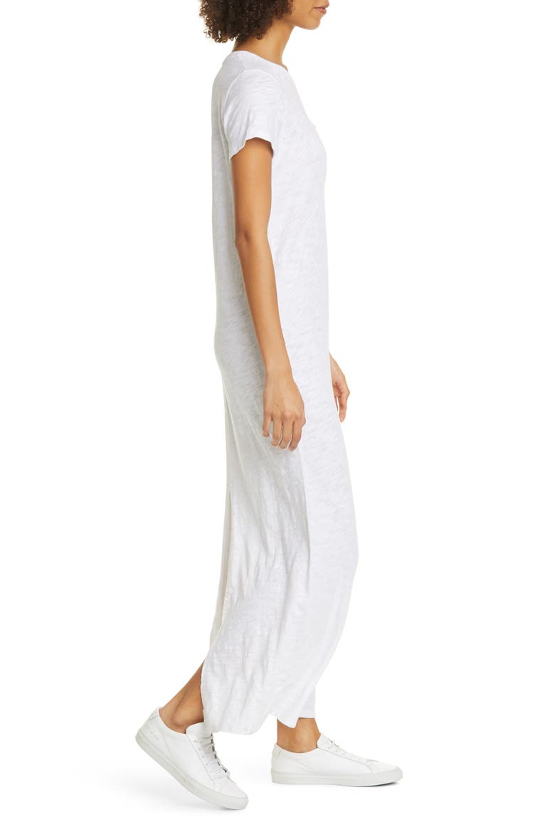 Maxi T-Shirt Dress, Alternate, color, CHALK