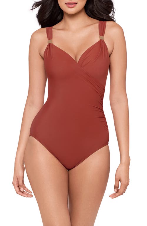 Miraclesuit ® Razzle Dazzle Siren One-piece Swimsuit In Brown