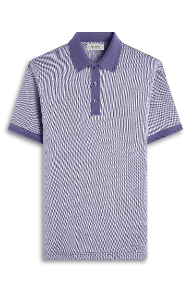 Bugatchi Tipped Cotton Piqué Polo, Alternate, color, Graphite