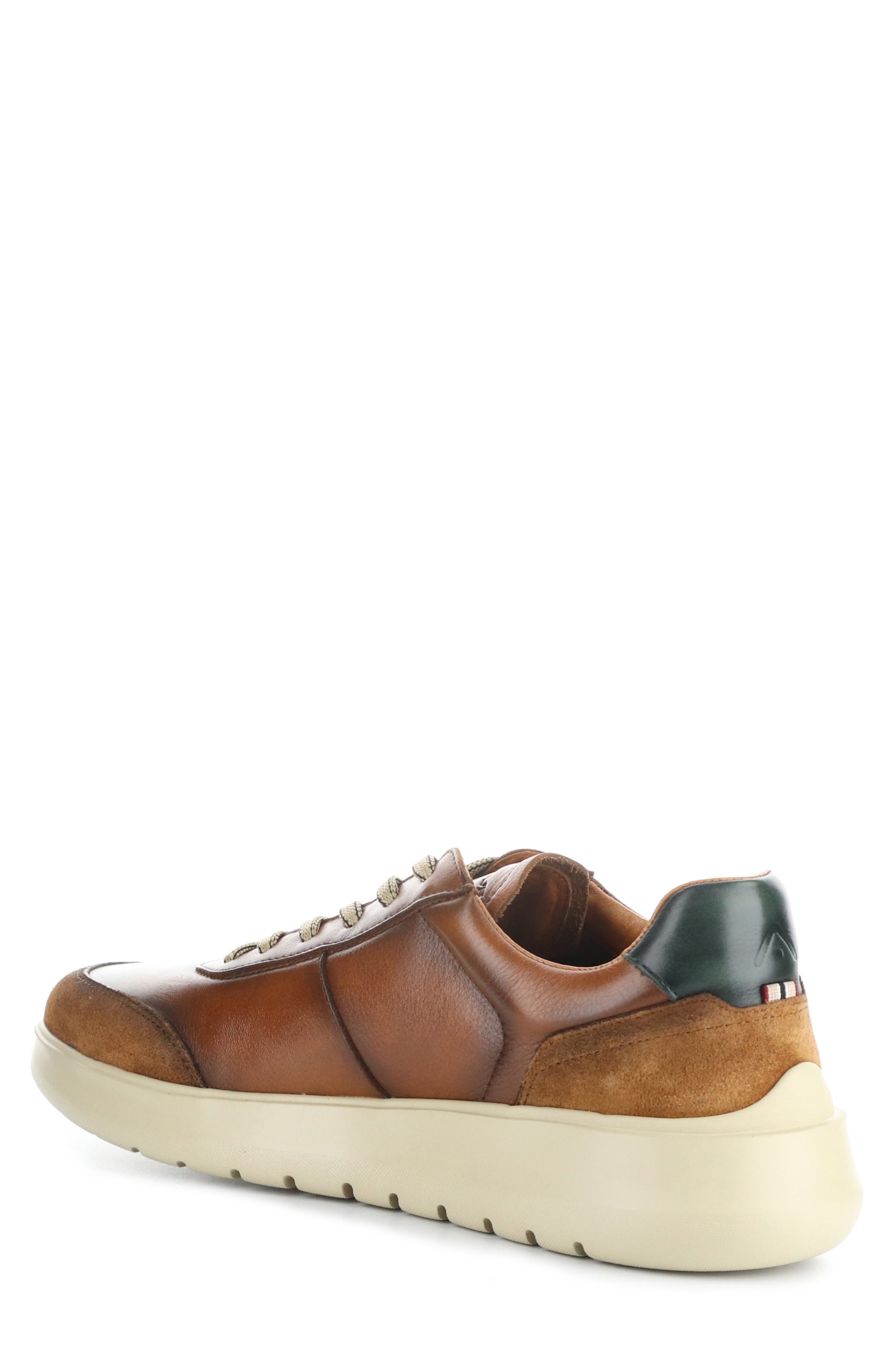 12981B Low Top Sneaker, Alternate, color, COGNAC/ BROWN LEATHER