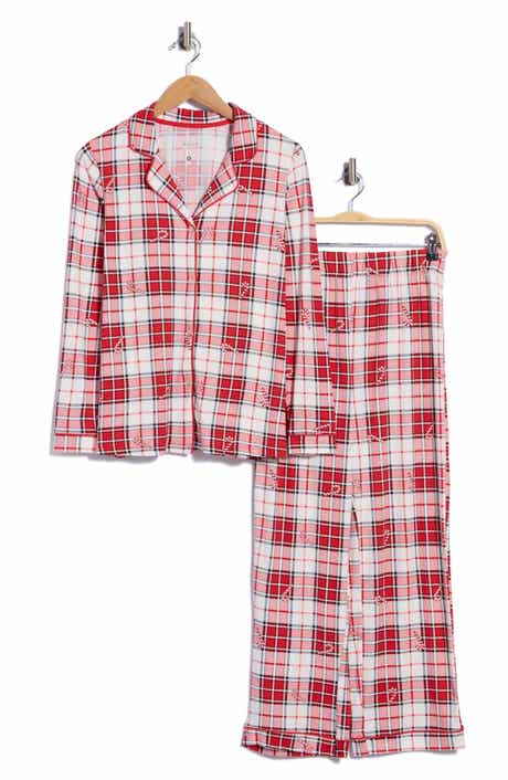 For Mom Candy Cane Plaid Two-Piece Pajamas
