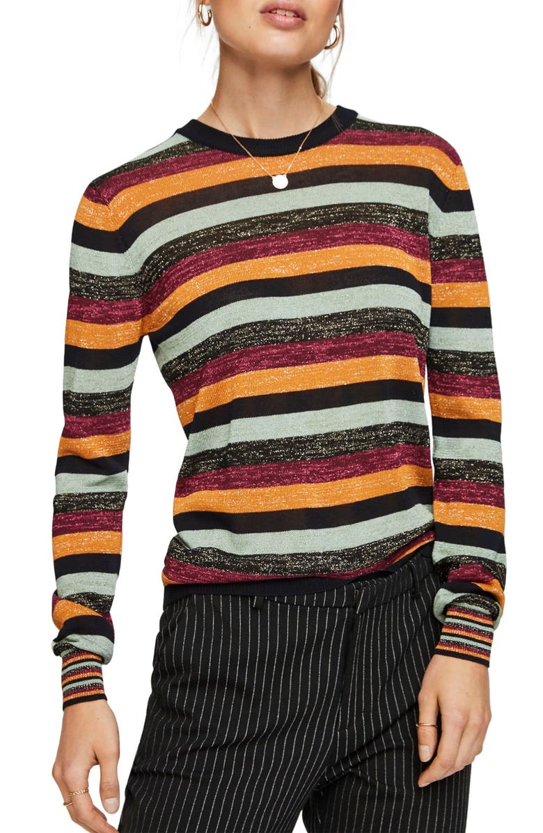 Scotch & Soda Stripe Sweater, Main, color,