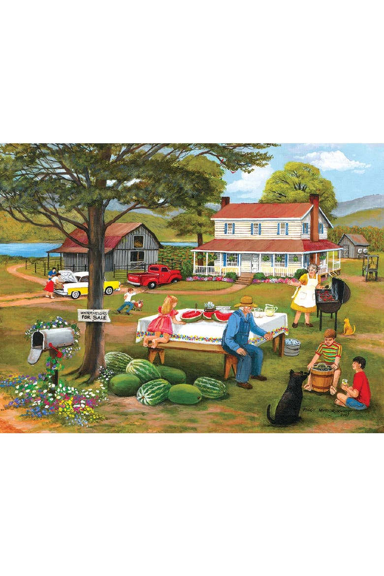 Family Cookout 300 piece Jigsaw Puzzle for Adults, Alternate, color, Multicolor