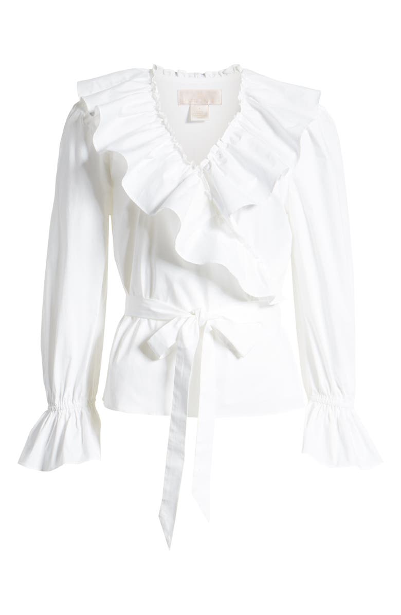 Rachel Parcell Ruffle Wrap Top, Alternate, color,