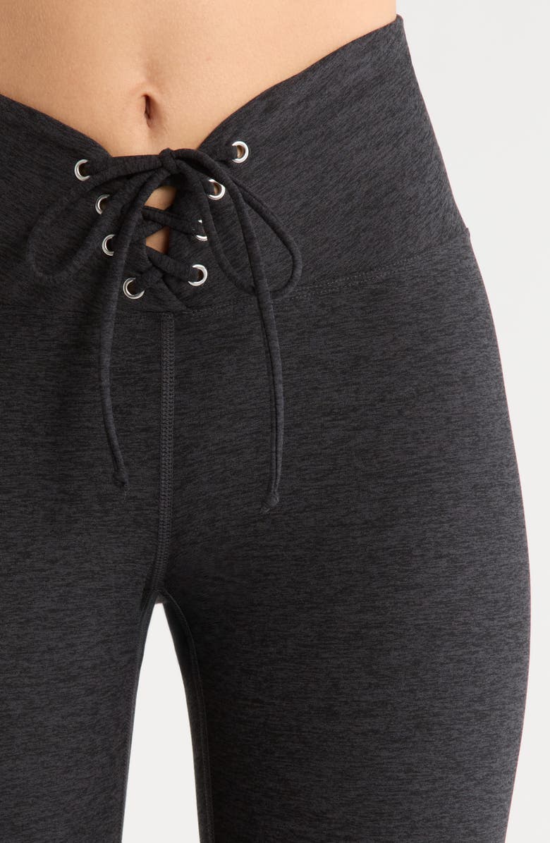 Year of Ours Football Full-Length Leggings, Alternate, color, Heather Black