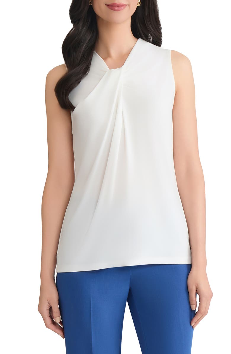 KASPER Drapey Sleeveless Shell Top, Main, color,
