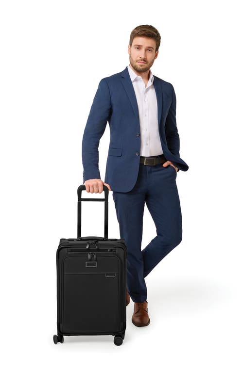 Briggs & Riley Baseline Essential 22-inch Expandable Spinner Carry-on Bag In Black