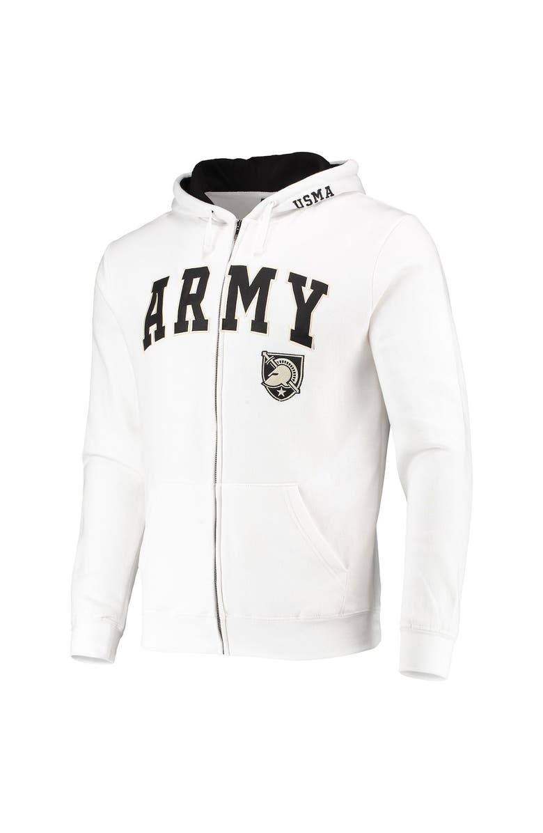 COLOSSEUM Men's Colosseum White Army Black Knights Arch & Logo 3.0 Full-Zip Hoodie, Alternate, color, White