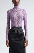 Valentino Sheer Lace Bodysuit