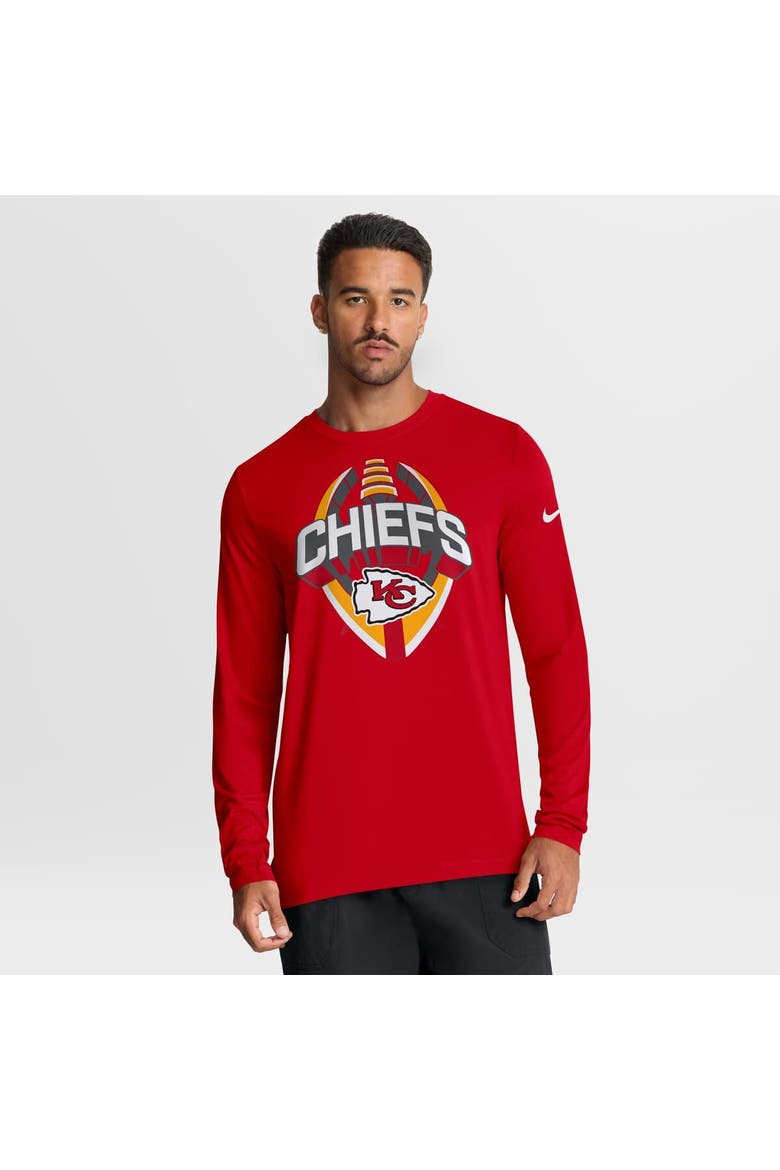Men's Nike Red Kansas City Chiefs Primetime Legend Icon Performance Long Sleeve T-Shirt, Main, color, Red