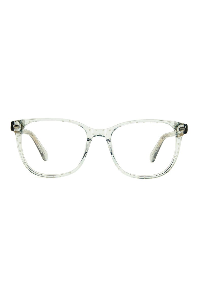 joliet 51mm square optical glasses, Main, color, GREEN