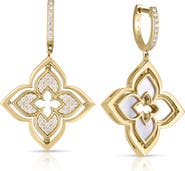 Roberto Coin Pirouette Drop Hoop Earrings