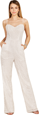 LARA New York Beaded Bridal Jumpsuit