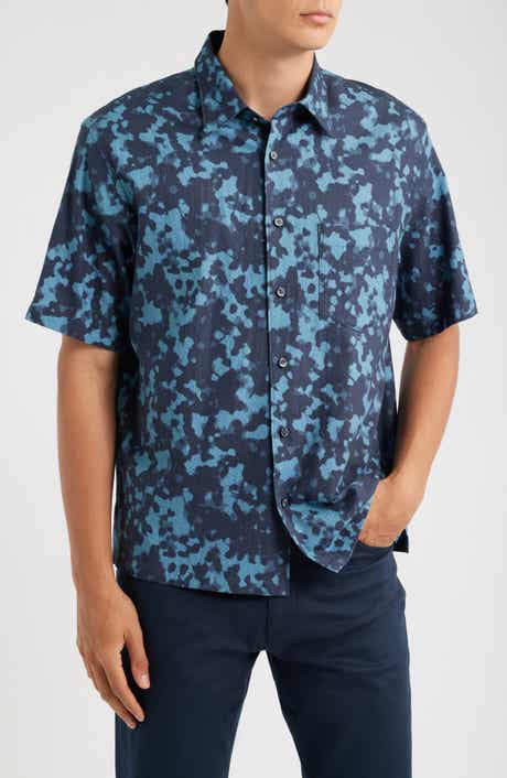 Weekend Short Sleeve Seersucker Button-Up Shirt