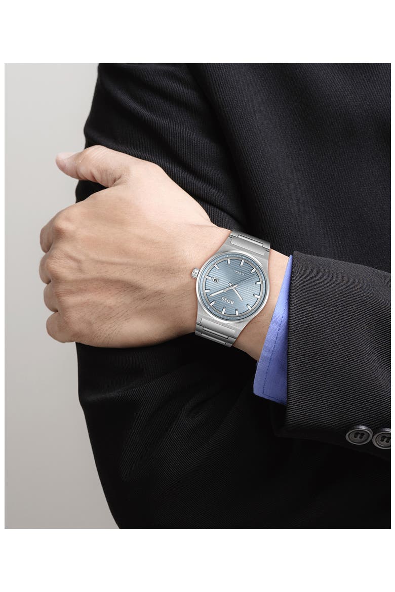 Candor Automatic Bracelet Watch, Alternate, color, BLUE DIAL