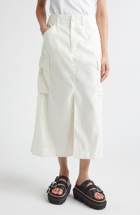 Insulated Nylon Twill & Satin Cargo Skirt