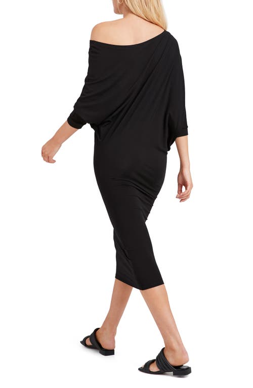 Marcella Julia Off The Shoulder Jersey Dress In Black