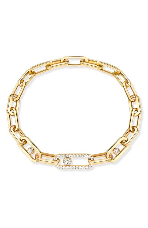 Move Link Diamond Bracelet