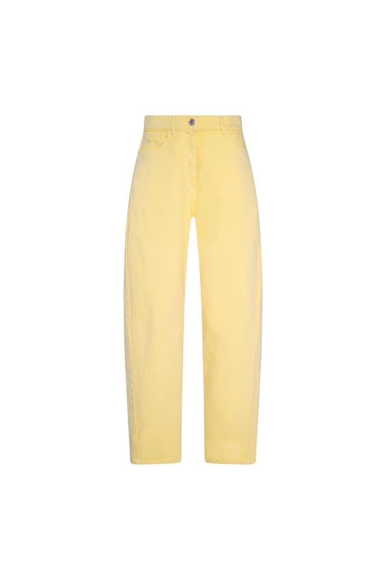 Denim Curved Pant, Alternate, color, Daffodil