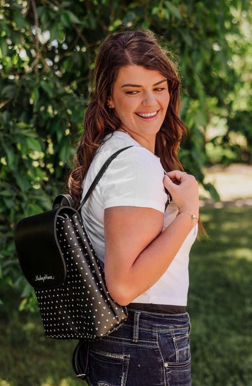 Picnic Time Downtown Mini Cooler Backpack In Black