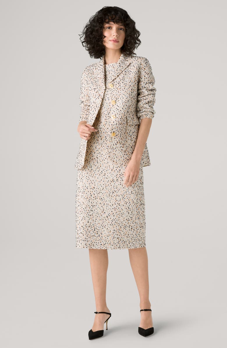 St. John Collection Textured Bouclé Tweed Knit Jacket, Alternate, color,