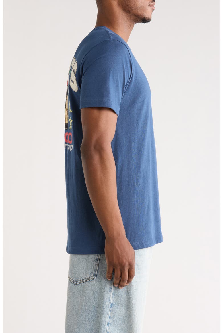 Peanuts® Tokyo Pro Shop Graphic Cotton T-Shirt, Alternate, color, DENIM BLUE