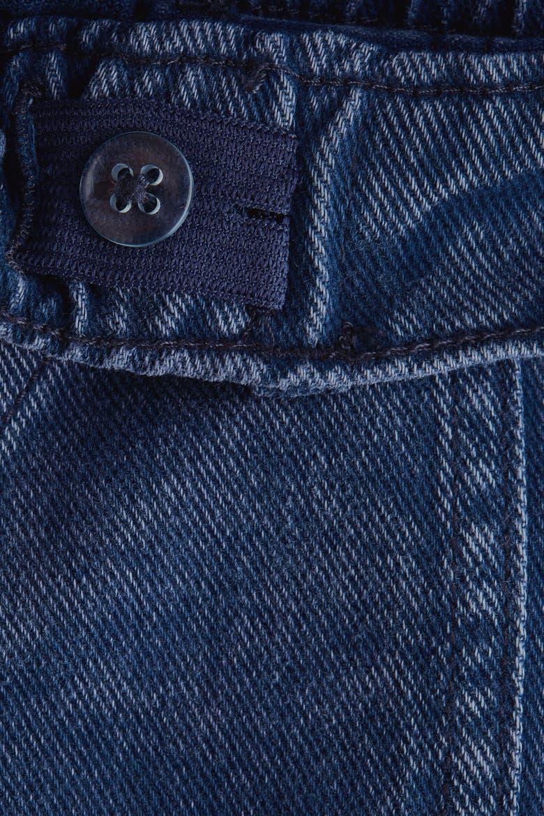 Cotton Denim Trousers, Alternate, color, Dark denim blue