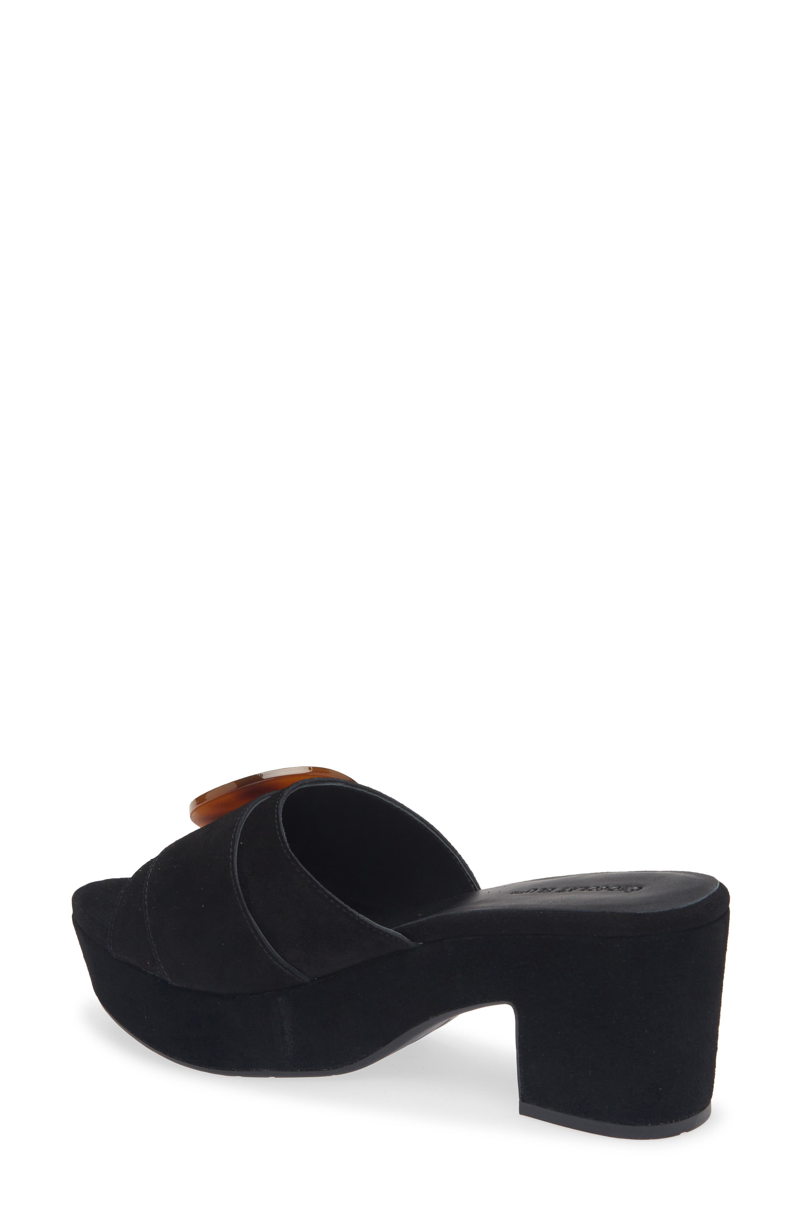 Chocolat Blu Garen Platform Slide Sandal, Alternate, color, Black Suede