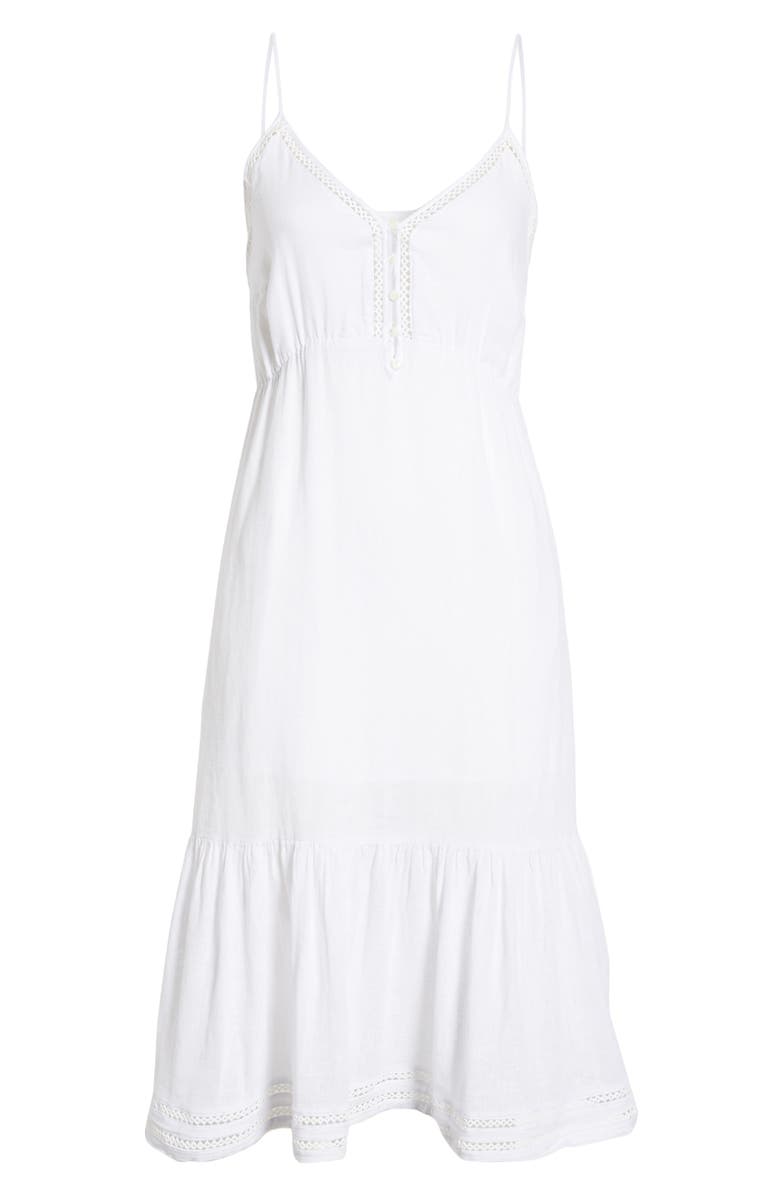 Rails Delilah Openwork Linen Blend Midi Dress, Alternate, color, 