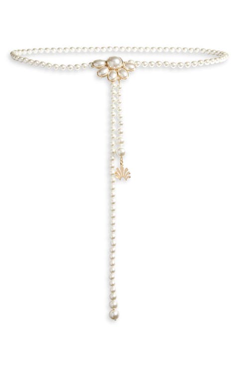 Eloise Faux Pearl Belt