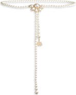 Lele Sadoughi Eloise Faux Pearl Belt