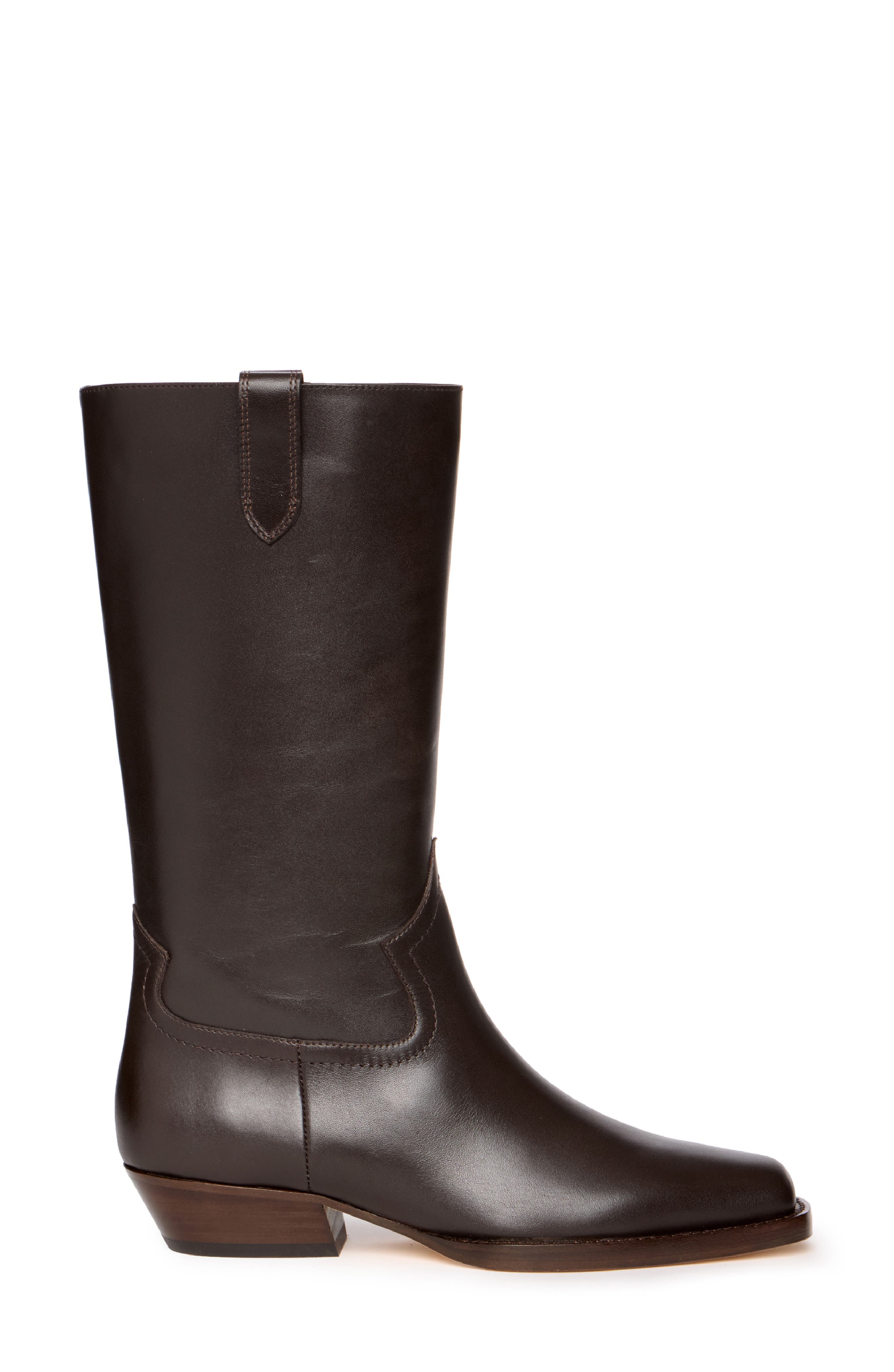 Goldie Leather Boot, Alternate, color, CHOCOLATE