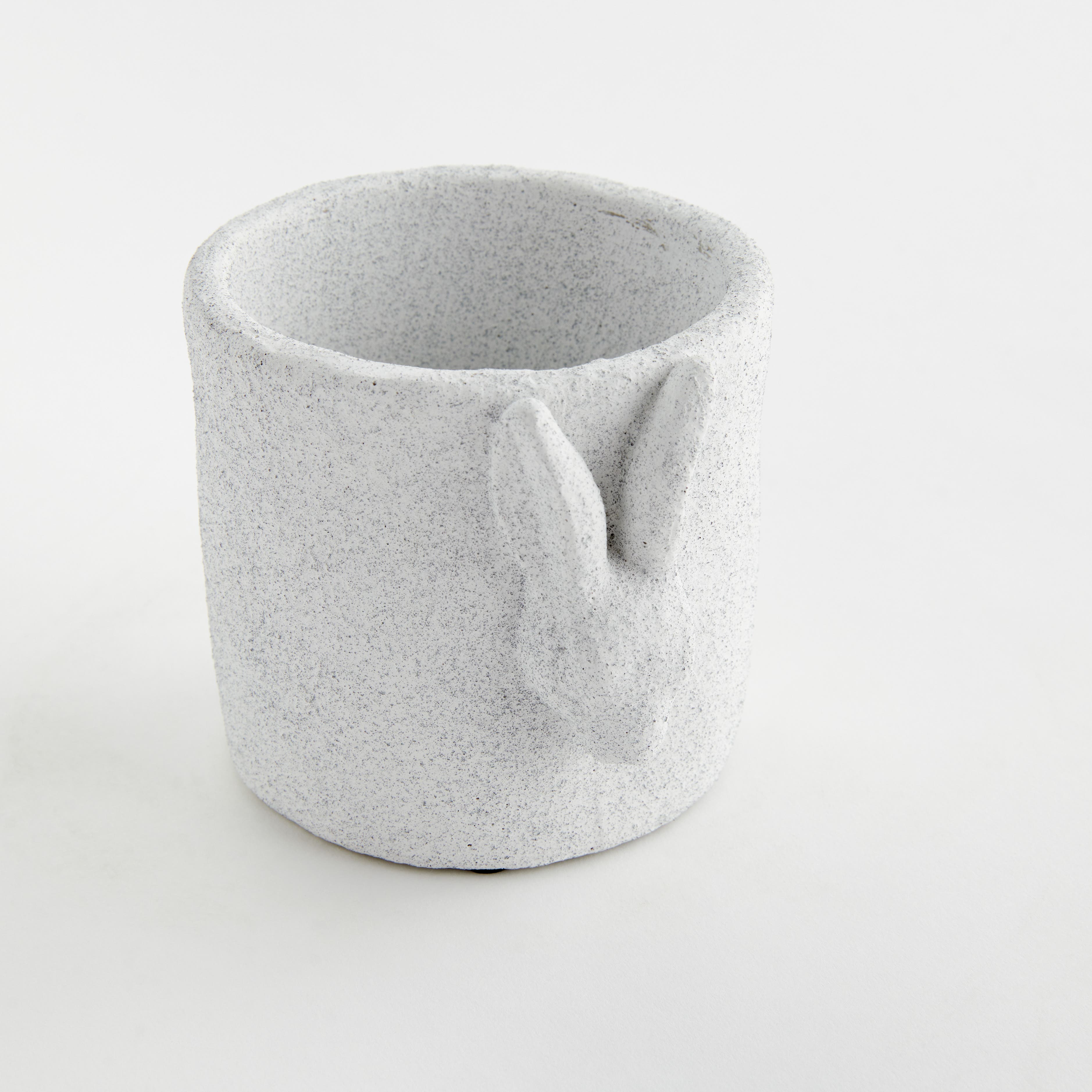 Napa Home & Garden Rabbit Small White Concrete Relief Pot | Nordstrom