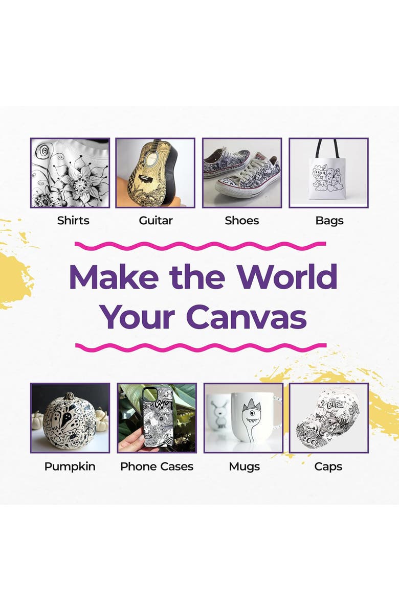 Pintar Acylic Paint Markers 12 Pack, Alternate, color, Multicolored