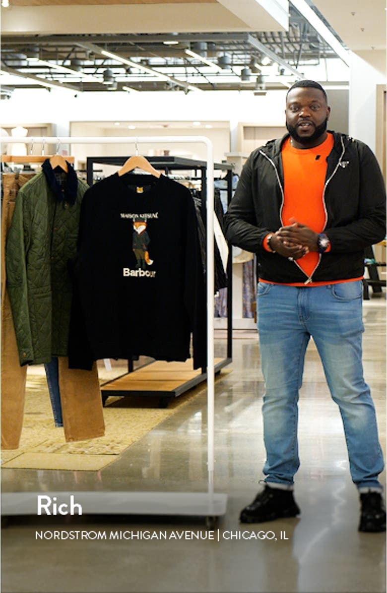 x Maison Kitsuné Fox Cotton Graphic Sweatshirt, sales video thumbnail